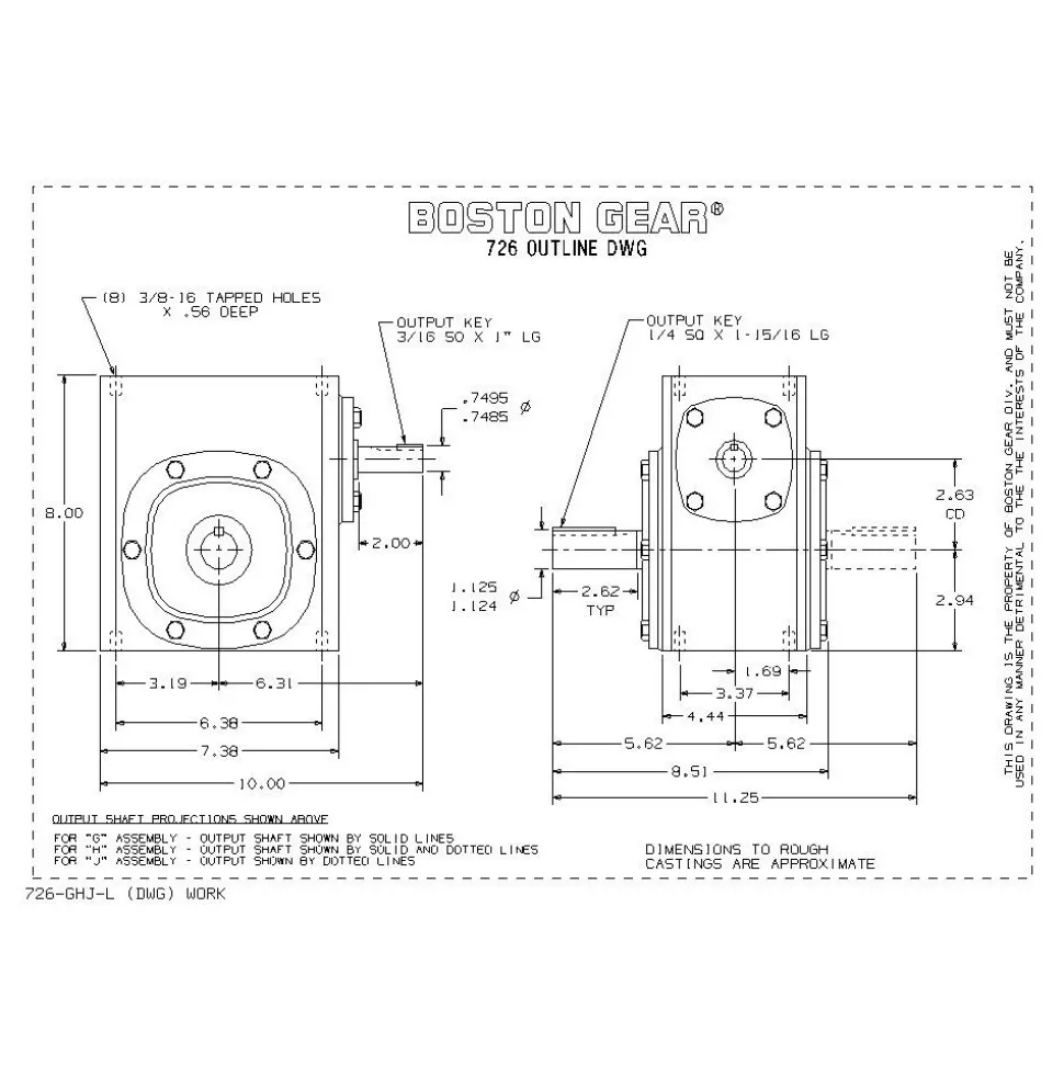 Speed Reducer: Quill, 2.62" Center to Center Shaft, 60:1, 0.89 hp Max Input, Worm Gear
