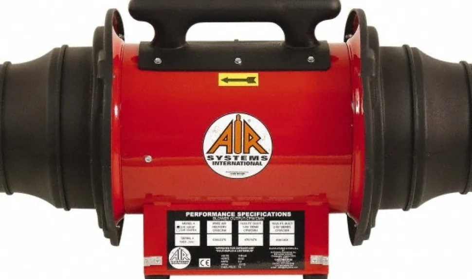 1-Speed 115V 0.33 hp 10/8" Inlet/Outlet Electric (AC) In-Line Axial Fan