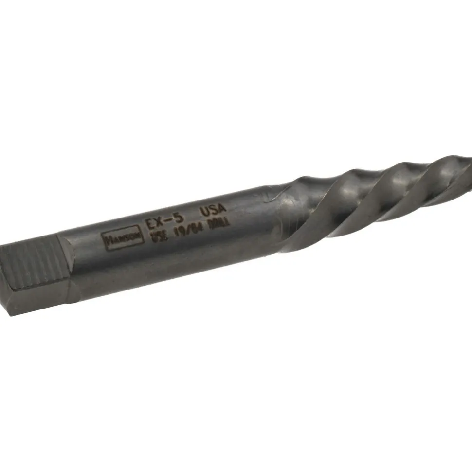 Spiral Flute Screw Extractor: #5, for 3/8 to 5/8 in, 1/4 in NPT, 1/4 in BSP & M10 to M16 Screws