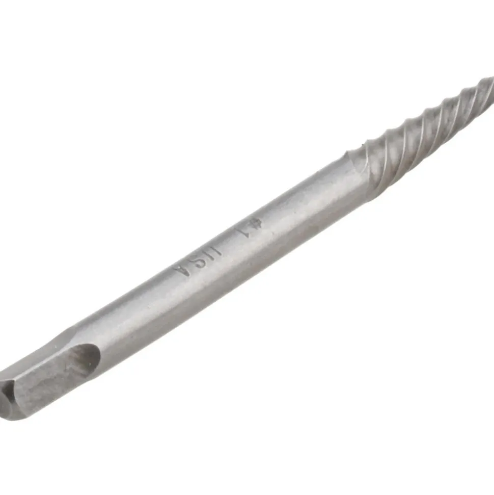 Spiral Flute Screw Extractor: #1, for 3/16 to 1/4 in Screws