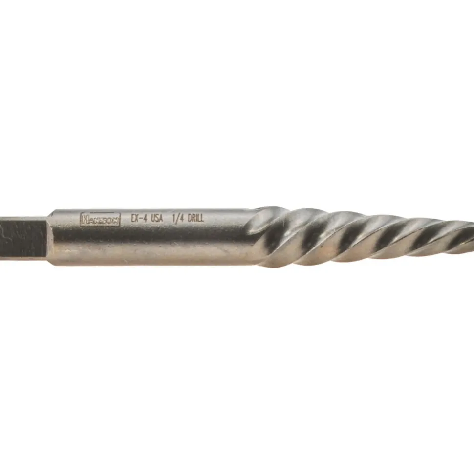 Spiral Flute Screw Extractor: #4, for 9/32 to 3/8 in, 1/8 in NPT, 1/8 in BSP & M8 to M10 Screws