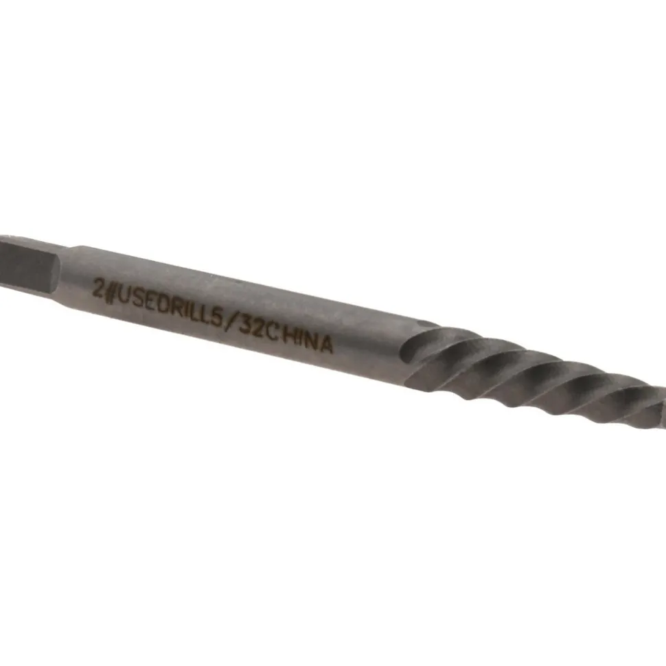 Spiral Flute Screw Extractor: #2, for 4 to 6mm, 5/32 to 7/32 in, 5/32-7/32 in & #6 to #12 Screws