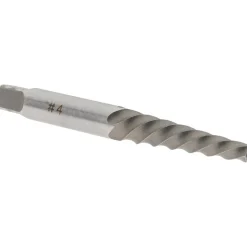 Spiral Flute Screw Extractor: #4, for 8 to 10 mm, 9/32 to 3/8 in, 1/8 in NPT & 1/8 in BSP Screws