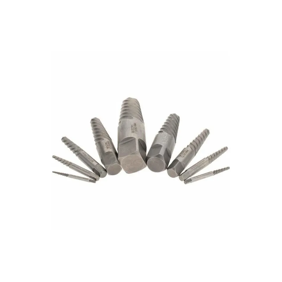 Spiral Flute Screw Extractor: 9 Pc