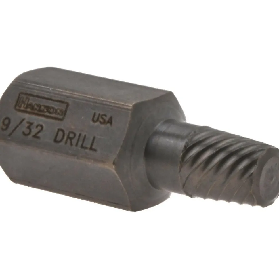 Spiral Flute Screw Extractor: 9/32 in, for 1/2 in Screws