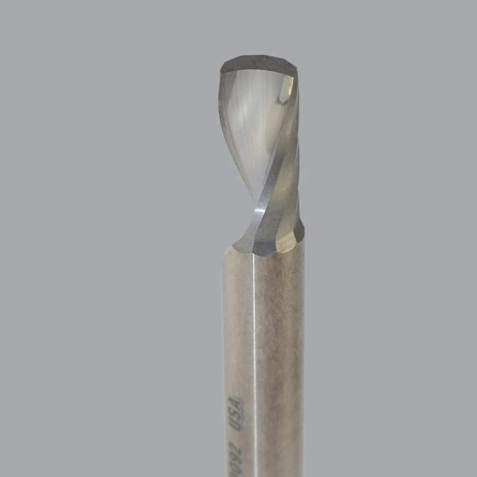 Spiral Router Bit: 3/16" Dia, 5/8" LOC, 3/16" Shank Dia, 1 Flute, Upcut