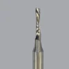 Spiral Router Bit: 1/16" Dia, 1/4" LOC, 1/8" Shank Dia, 1 Flute, Downcut