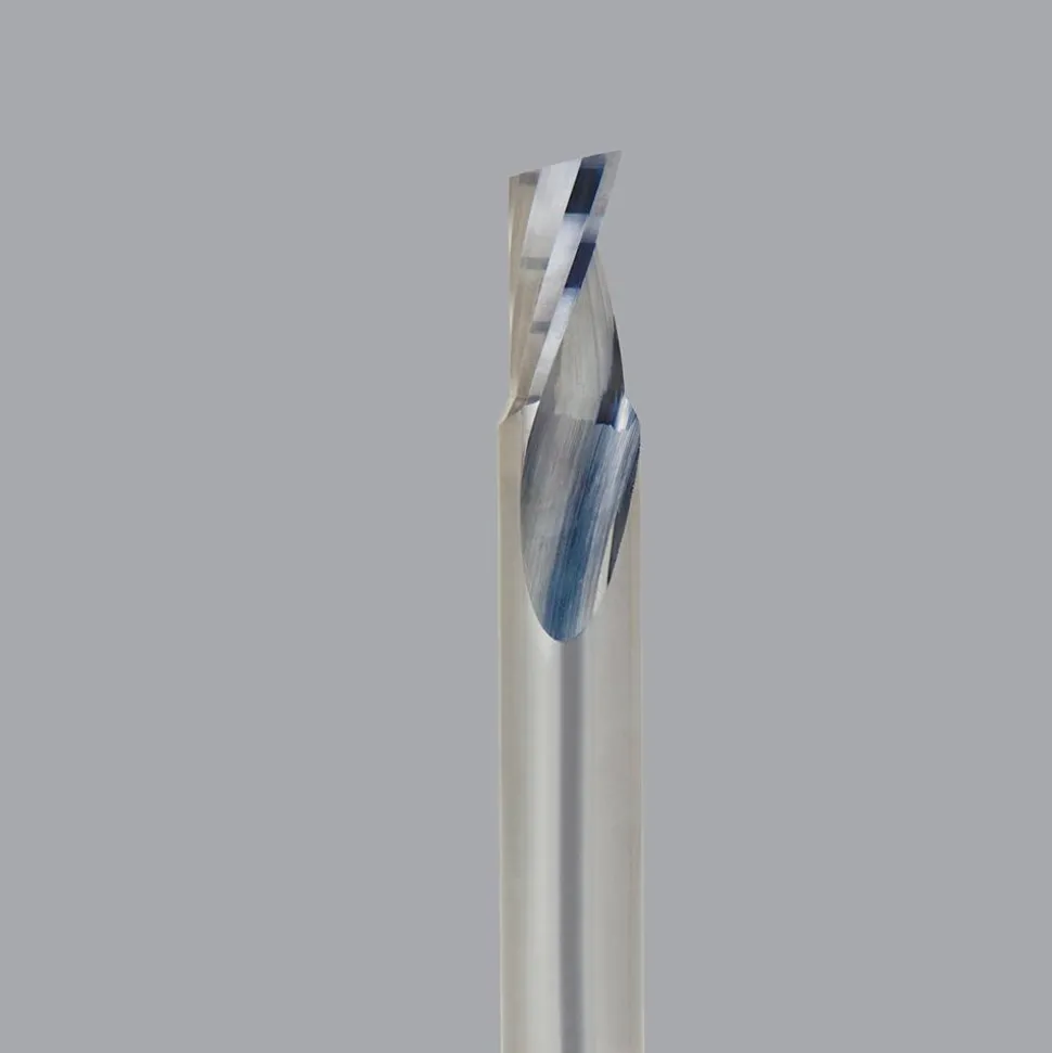 Spiral Router Bit: 1/4" Dia, 1-1/4" LOC, 1/4" Shank Dia, 1 Flute, Upcut
