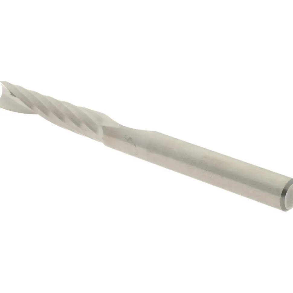 Spiral Router Bit: 1/4" Dia, 1-1/4" LOC, 1/4" Shank Dia, 1 Flute, Upcut