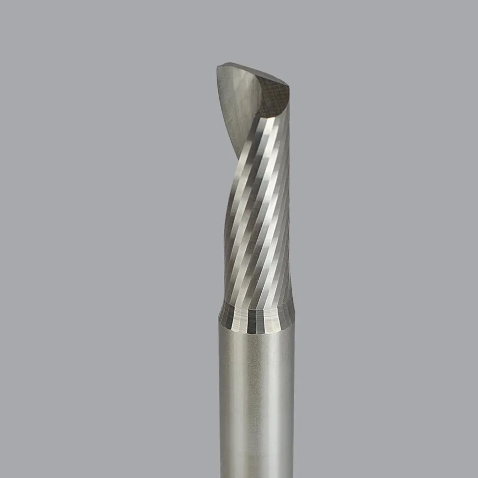 Spiral Router Bit: 3/8" Dia, 1-1/8" LOC, 3/8" Shank Dia, 1 Flute, Upcut