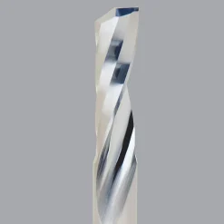 Spiral Router Bit: 1/4" Dia, 7/8" LOC, 1/4" Shank Dia, 1 Flute, Upcut
