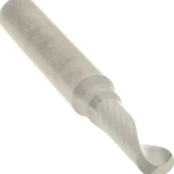 Spiral Router Bit: 3/16" Dia, 5/8" LOC, 1/4" Shank Dia, 1 Flute, Upcut