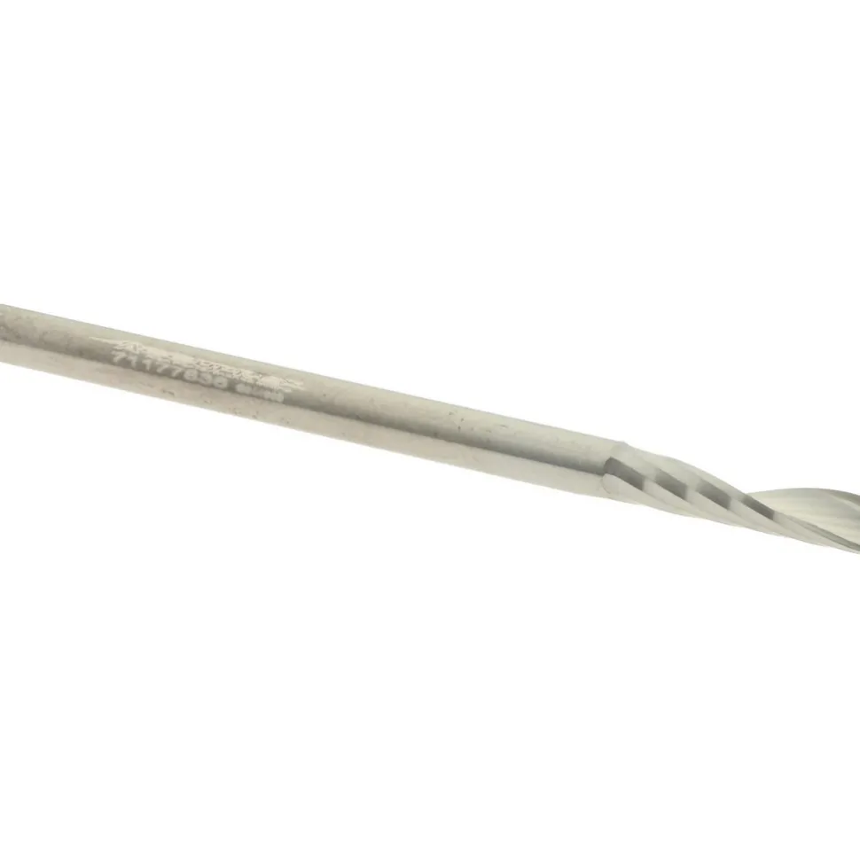 Spiral Router Bit: 1/8" Dia, 1/2" LOC, 1/8" Shank Dia, 1 Flute, Upcut