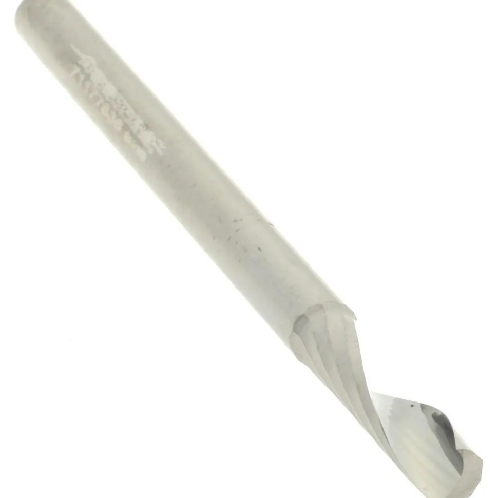 Spiral Router Bit: 1/8" Dia, 1/2" LOC, 1/8" Shank Dia, 1 Flute, Upcut