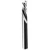 Spiral Router Bit: 1/4" Dia, 1-1/4" LOC, 1/4" Shank Dia, 1 Flute, Downcut