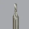 Spiral Router Bit: 1/8" Dia, 1/4" LOC, 1/4" Shank Dia, 1 Flute, Downcut
