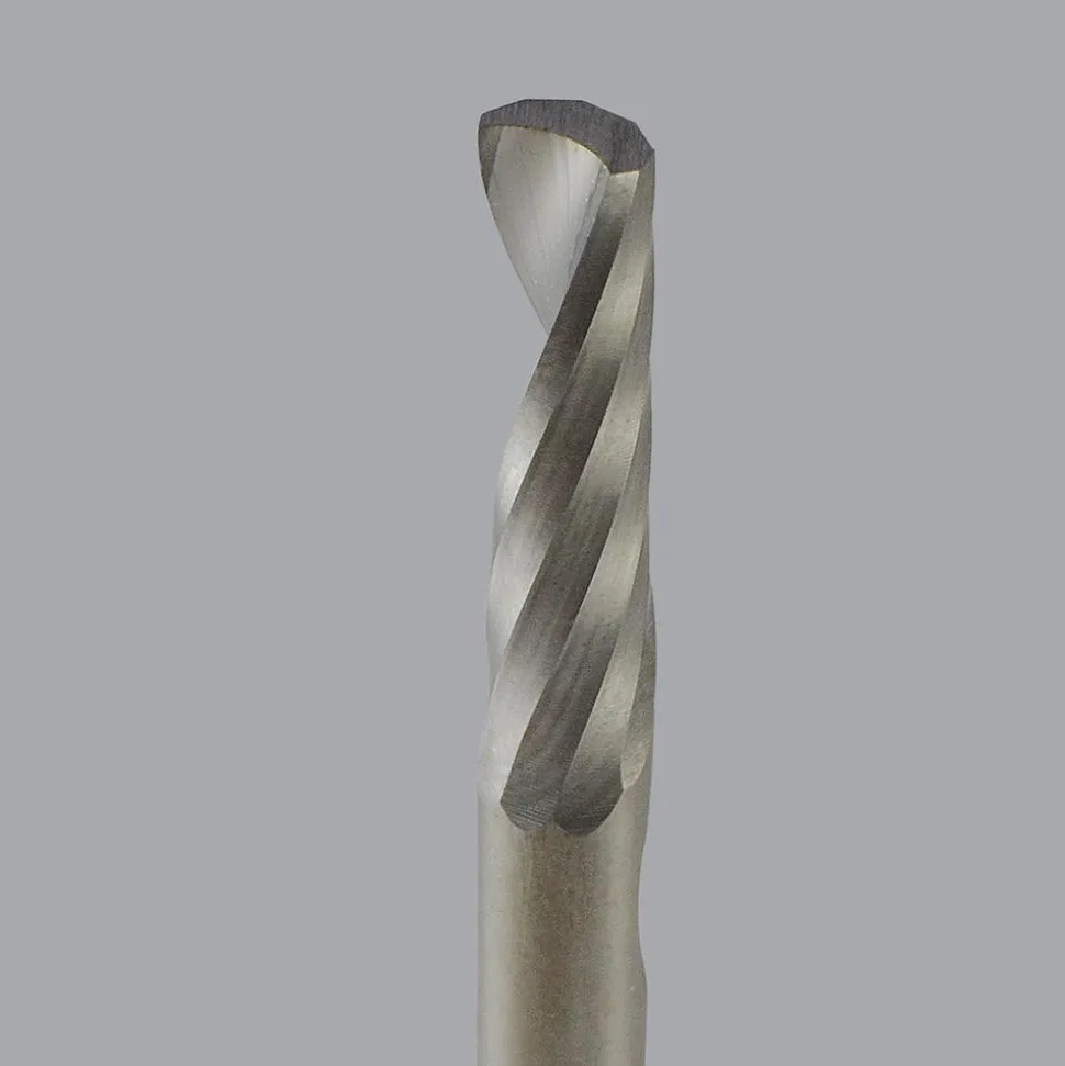 Spiral Router Bit: 1/8" Dia, 1/2" LOC, 1/8" Shank Dia, 1 Flute, Upcut