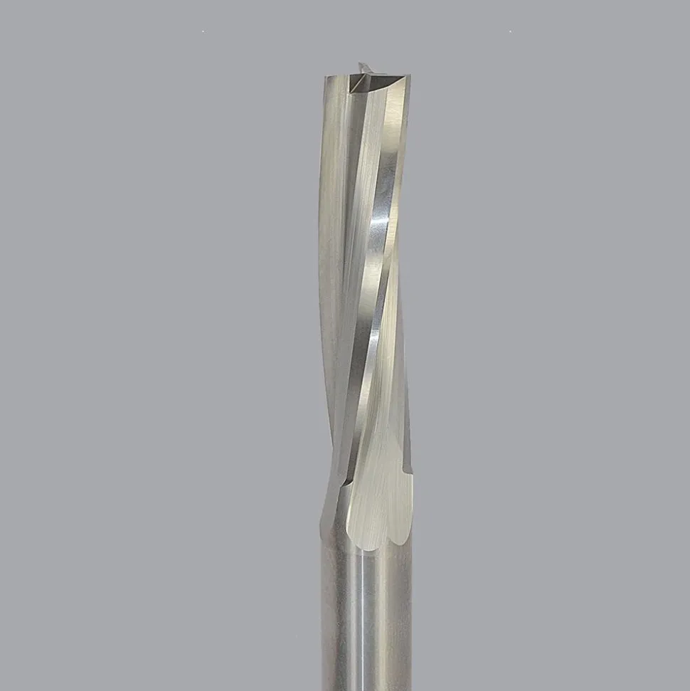 Spiral Router Bit: 1/2" Dia, 2-1/8" LOC, 1/2" Shank Dia, 3 Flute, Upcut