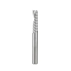 Spiral Router Bit: 1/4" Dia, 1" LOC, 1/4" Shank Dia, 1 Flute, Upcut