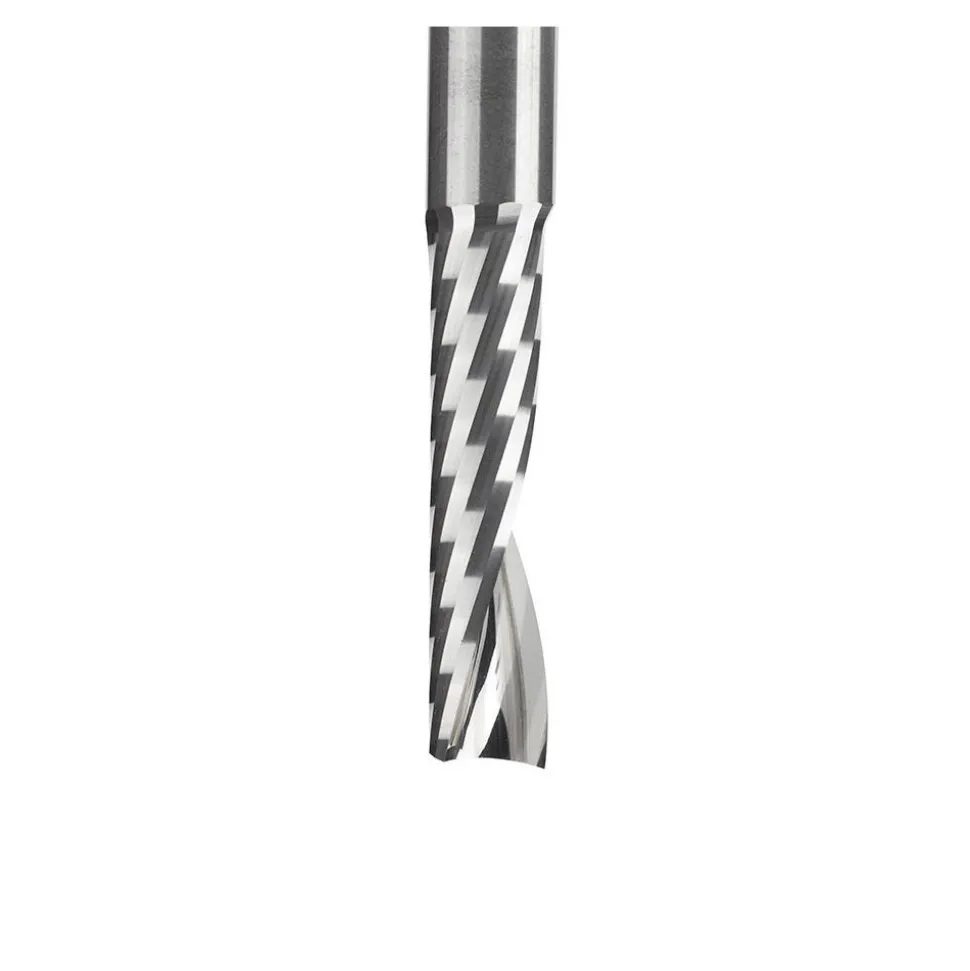 Spiral Router Bit: 1/4" Dia, 1" LOC, 1/4" Shank Dia, 1 Flute, Upcut