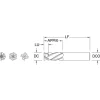 Spiral Router Bit: 1/4" Dia, 1" LOC, 1/4" Shank Dia, 4 Flute, Compression