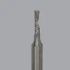 Spiral Router Bit: 1/8" Dia, 1/2" LOC, 1/4" Shank Dia, 1 Flute, Downcut