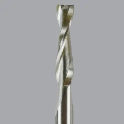 Spiral Router Bit: 1/8" Dia, 3/8" LOC, 1/4" Shank Dia, 2 Flute, Upcut