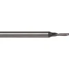 Spiral Router Bit: 1/8" Dia, 1/4" LOC, 1/4" Shank Dia, 1 Flute, Downcut