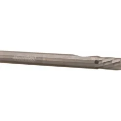 Spiral Router Bit: 1/4" Dia, 3/8" LOC, 1/4" Shank Dia, 1 Flute, Downcut