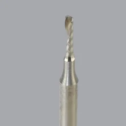 Spiral Router Bit: 1/16" Dia, 1/4" LOC, 1/8" Shank Dia, 1 Flute, Upcut
