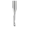 Spiral Router Bit: 1/8" Dia, 3/4" LOC, 1/4" Shank Dia, 1 Flute, Upcut