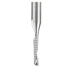 Spiral Router Bit: 1/8" Dia, 3/4" LOC, 1/4" Shank Dia, 1 Flute, Upcut