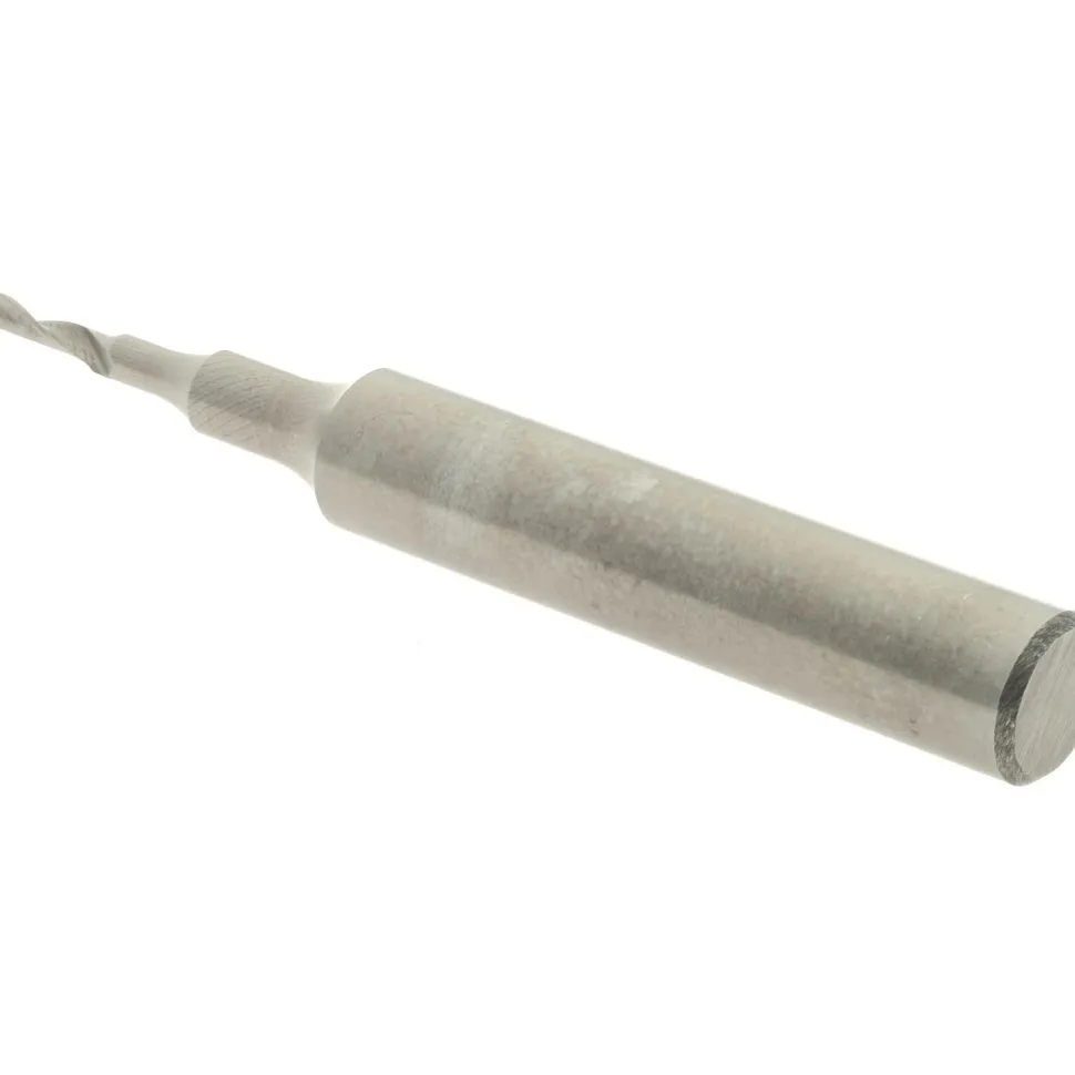 Spiral Router Bit: 1/16" Dia, 1/4" LOC, 1/4" Shank Dia, 1 Flute, Upcut