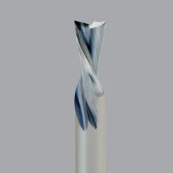 Spiral Router Bit: 3/8" Dia, 1-1/4" LOC, 3/8" Shank Dia, 2 Flute, Downcut