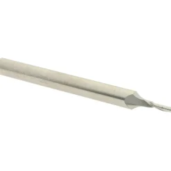 Spiral Router Bit: 2.00 mm Dia, 6.00 mm LOC, 6.00 mm Shank Dia, 1 Flute, Upcut