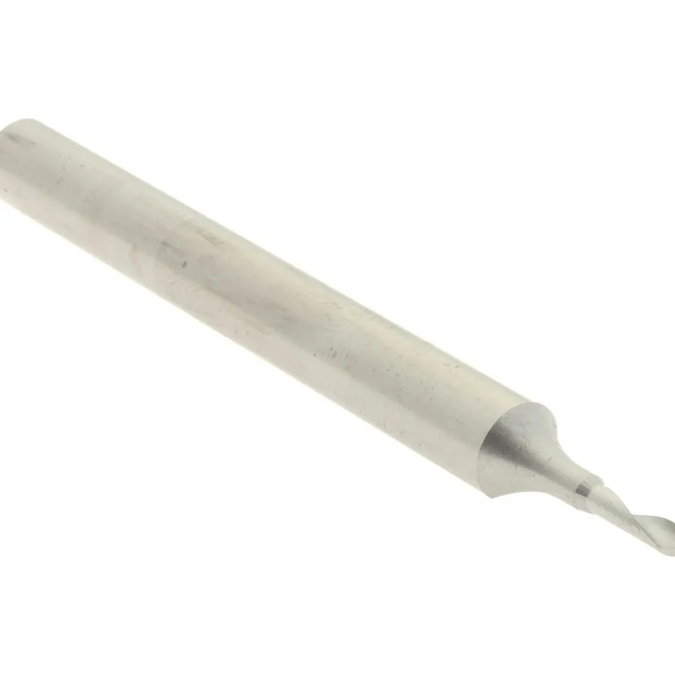 Spiral Router Bit: 2.00 mm Dia, 6.00 mm LOC, 6.00 mm Shank Dia, 1 Flute, Upcut