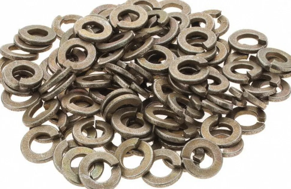 Split Lock Washer: 1/4 in Screw, AISI 4037 Alloy Steel