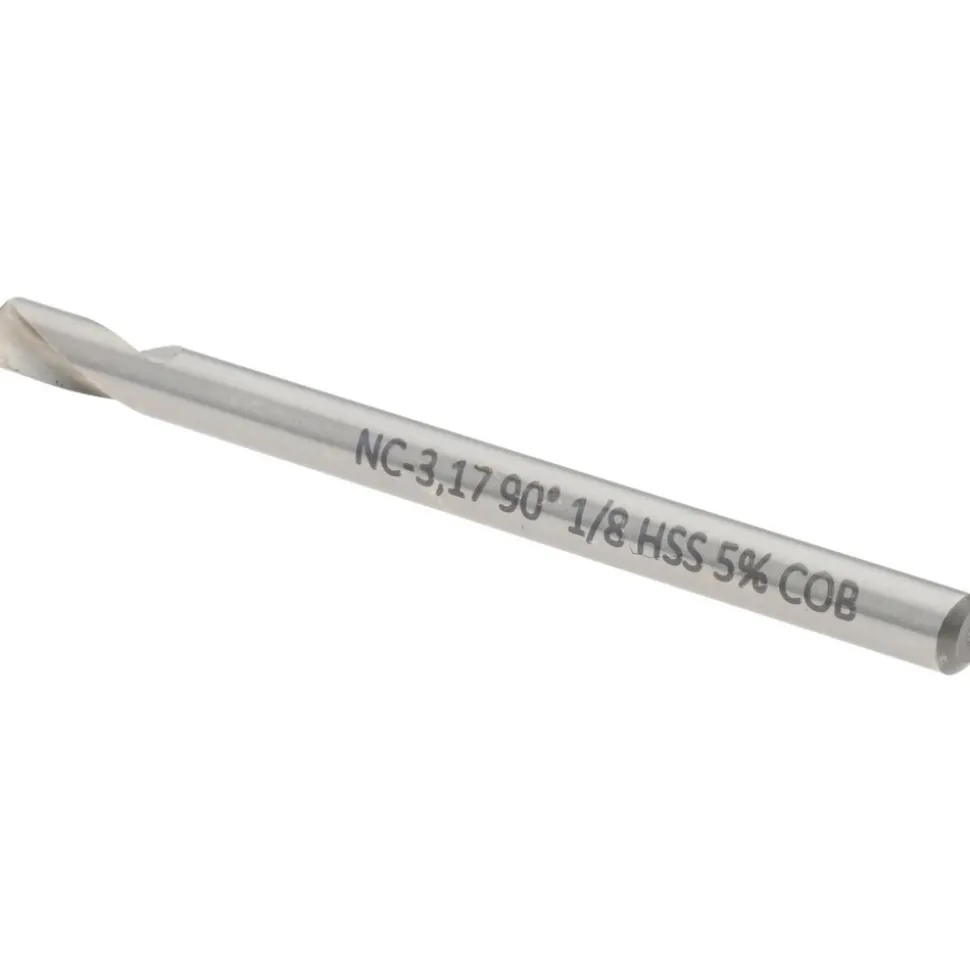 Spotting Drill: 1/8" Dia, 90 deg, 2" OAL, Cobalt M-35 (HSS-E)