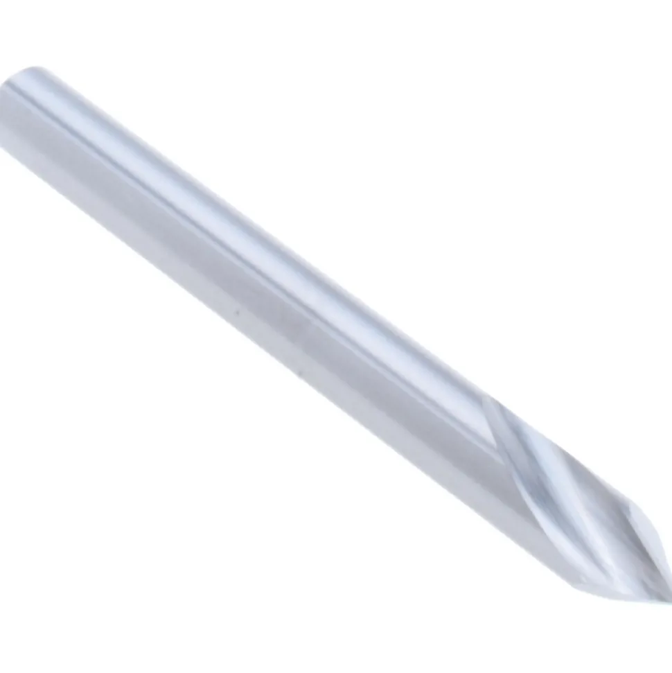Spotting Drill: 1/4" Dia, 60 deg, 2-1/2" OAL, Solid Carbide