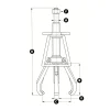 7" Spread, 6 Ton Capacity, Puller