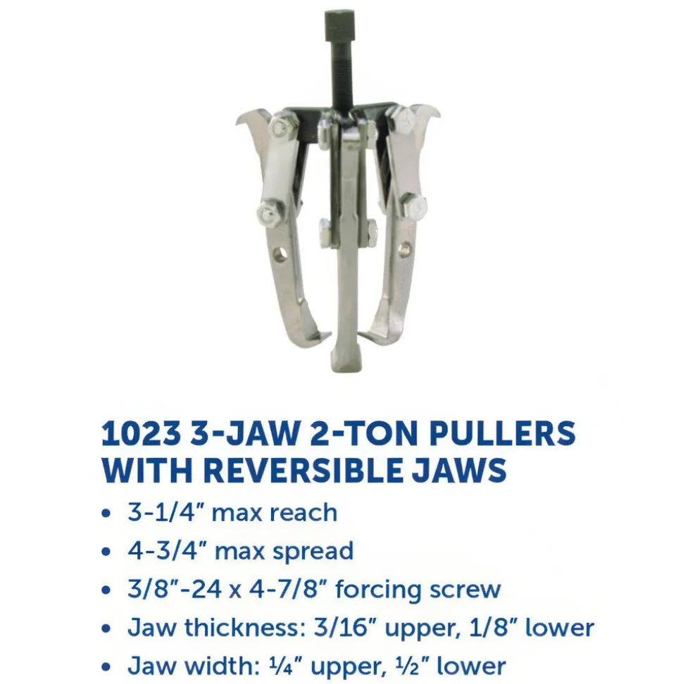 4-3/4" Spread, 2 Ton Capacity, Reversible Puller