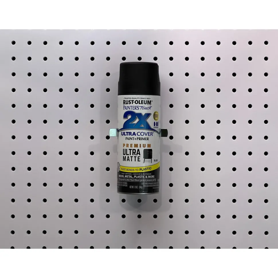 Spring Clip/Spray Can Holder Pegboard Hook
