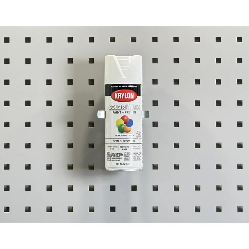 Spring Clip/Spray Can Holder Pegboard Hook