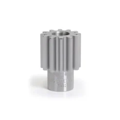 Spur Gear: 12 Teeth, 1/4" Bore Dia