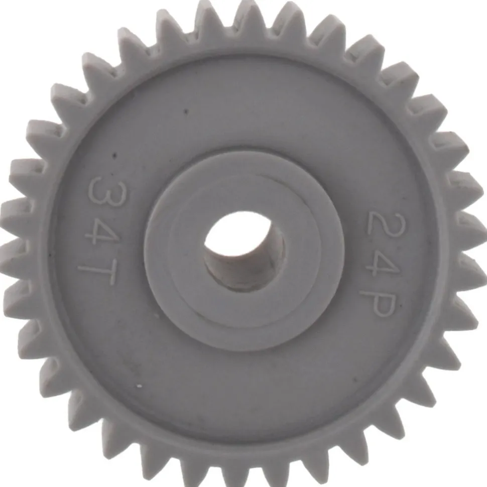 Spur Gear: 34 Teeth, 1/4" Bore Dia