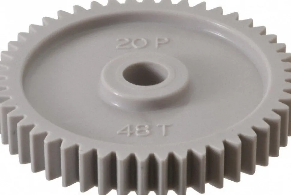 Spur Gear: 48 Teeth, 3/8" Bore Dia, Standard Bore