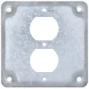 Square Surface Electrical Box Cover: Steel