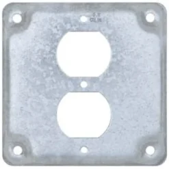 Square Surface Electrical Box Cover: Steel
