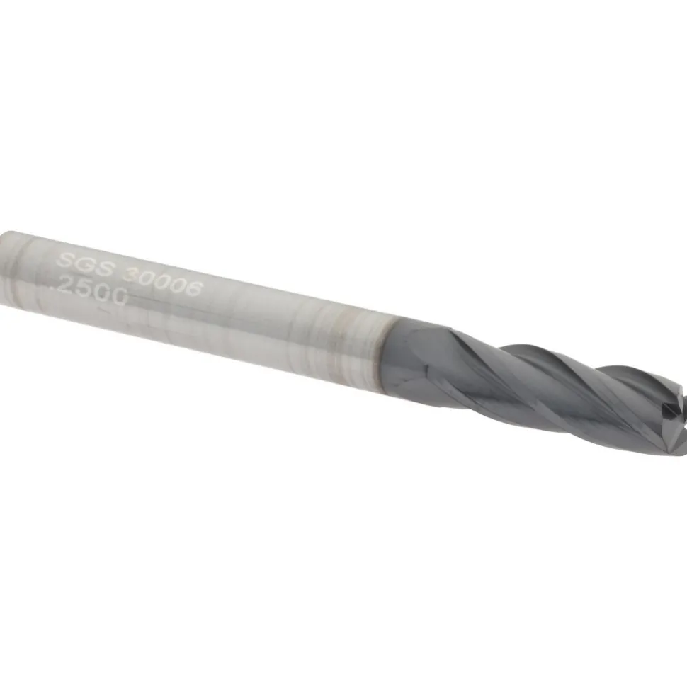 Square End Mill: 1/4" Dia, 3/4" LOC