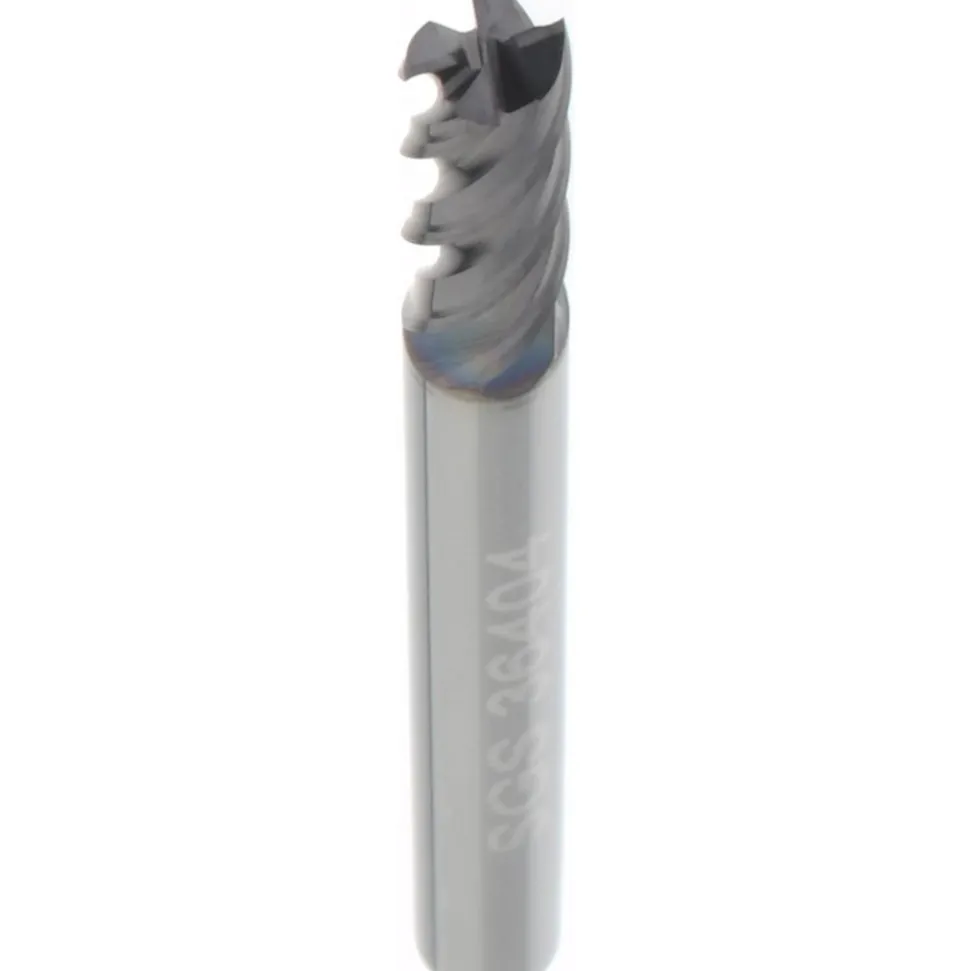 Square End Mill: 1/8" Dia, 3/8" LOC
